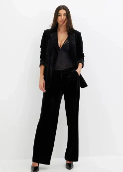 Damen bonprix Hosen|Zweiteiler & Sets|Hose aus softem Samt