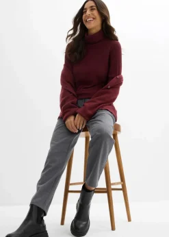 Damen bonprix Bekleidung·Kleider|Hosen|Hose in Barrel-Form aus softem Viskose-Mix