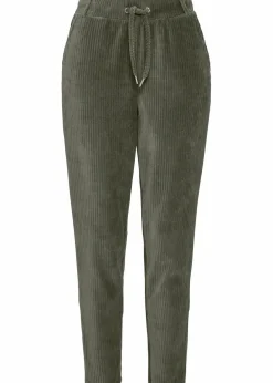 Clearance Hose in Cordoptik mit elastischem Bund Damen Bekleidung·Kleider|Hosen