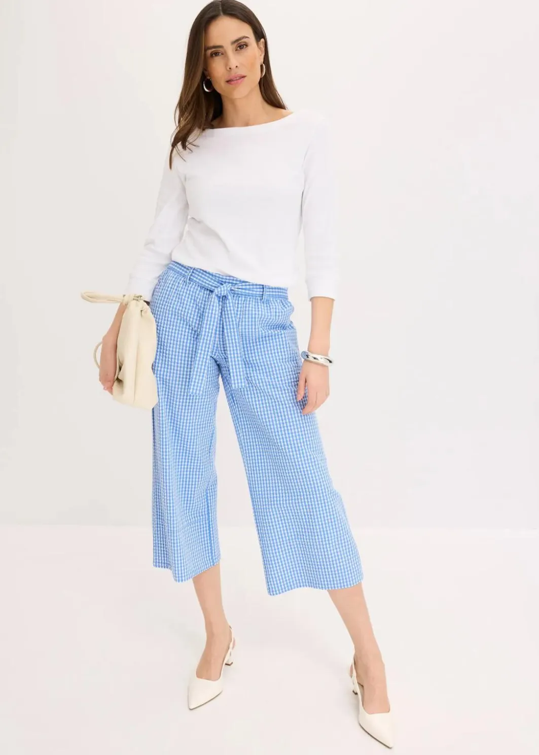 Damen bonprix Hosen|Bekleidung·Kleider|Hose in Vichy-Karo