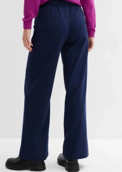 Damen bonprix Bekleidung·Kleider|Hosen|Hose in Wolloptik mit Bequembund