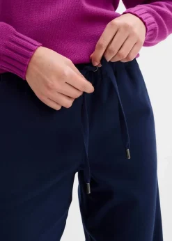 Damen bonprix Bekleidung·Kleider|Hosen|Hose in Wolloptik mit Bequembund
