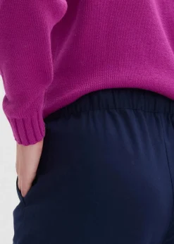 Damen bonprix Bekleidung·Kleider|Hosen|Hose in Wolloptik mit Bequembund