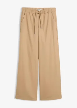 Damen bonprix Hosen|Bekleidung·Kleider|Hose in Wolloptik mit Bequembund