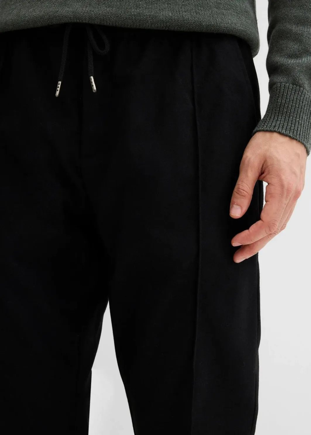 Clearance Hose in Wolloptik mit Bequembund, Regular Fit Herren Große Größen|Hosen