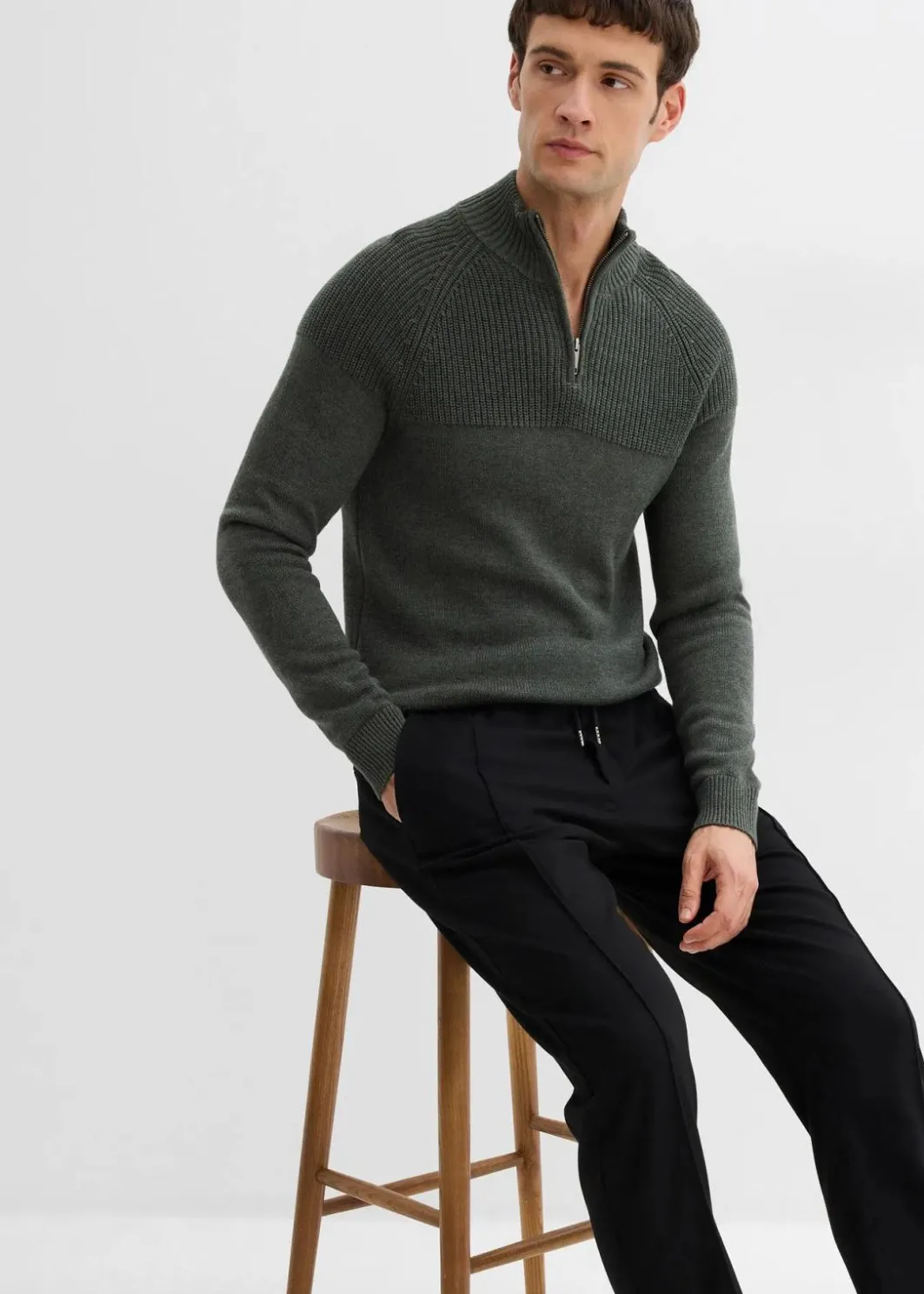 Clearance Hose in Wolloptik mit Bequembund, Regular Fit Herren Große Größen|Hosen