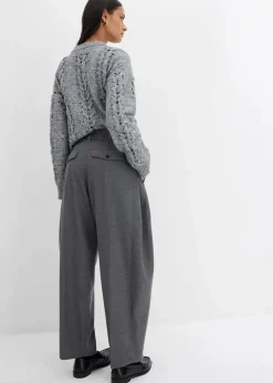 Outlet Hose mit Bequembund aus Viskose-Mix Damen Bekleidung·Kleider|Hosen