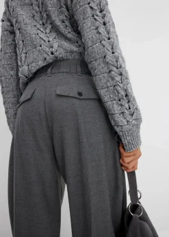 Outlet Hose mit Bequembund aus Viskose-Mix Damen Bekleidung·Kleider|Hosen