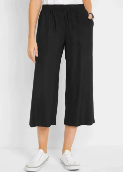Damen bonprix Bekleidung·Kleider|Hosen|3/4-Hose mit Bequembund aus Viskose