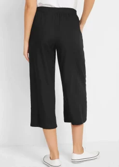 Damen bonprix Bekleidung·Kleider|Hosen|3/4-Hose mit Bequembund aus Viskose
