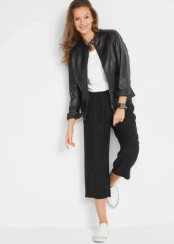 Damen bonprix Bekleidung·Kleider|Hosen|3/4-Hose mit Bequembund aus Viskose
