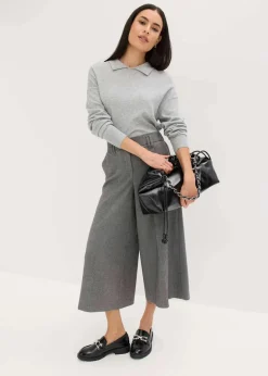 Sale Hose mit Fischgrat in Wolloptik Damen Hosen|Shorts
