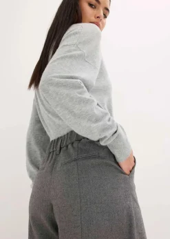 Sale Hose mit Fischgrat in Wolloptik Damen Hosen|Shorts