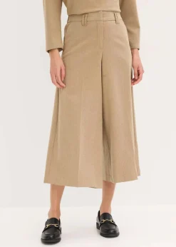 Damen bonprix Bekleidung·Outdoorbekleidung|Bekleidung·Kleider|Hose mit Fischgrat in Wolloptik