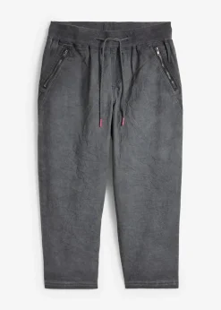 Discount 3/4-Hose mit Kontrast-Bindeband Damen Bekleidung·Kleider|Hosen