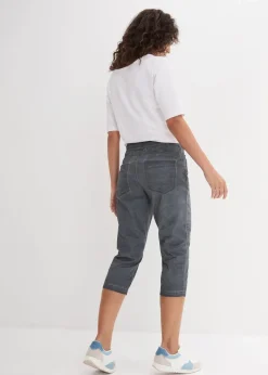 Discount 3/4-Hose mit Kontrast-Bindeband Damen Bekleidung·Kleider|Hosen