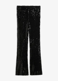 Hose mit Pailletten Damen Hosen|Zweiteiler & Sets