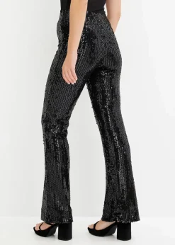 Hose mit Pailletten Damen Hosen|Zweiteiler & Sets