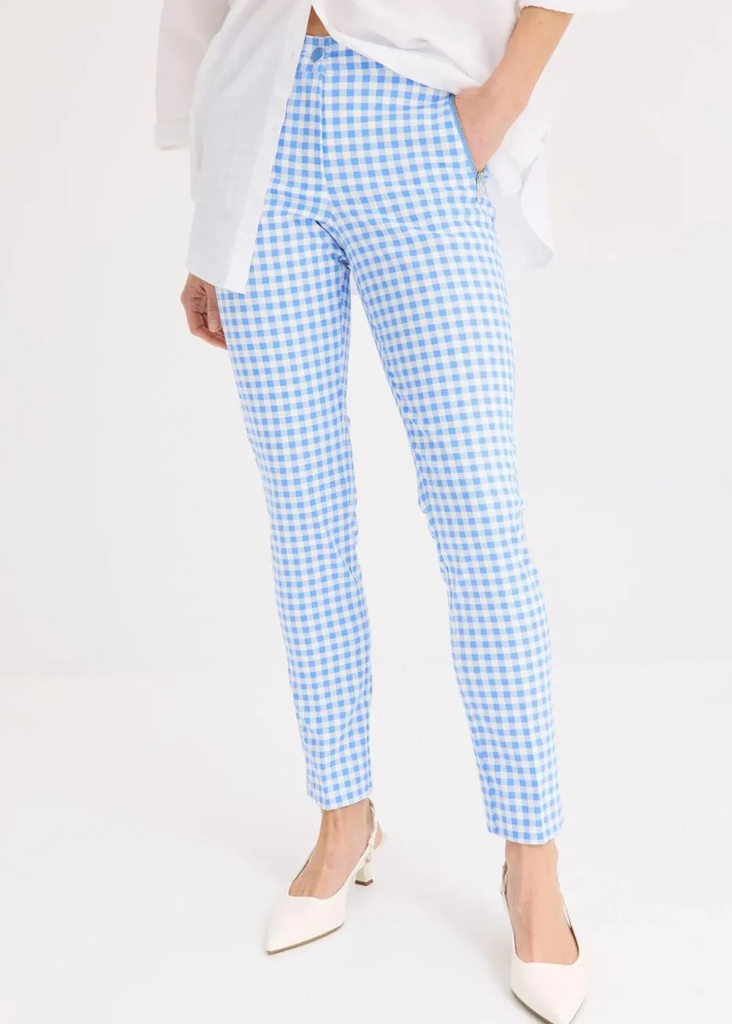 Damen bonprix Bekleidung·Kleider|Hosen|Hose mit Vichy Karo