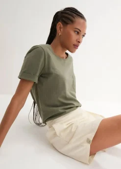 Damen bonprix Bekleidung·Kleider|Hosen|Hosenrock aus luftigem Leinen-Mix