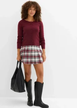 Hosenrock mit Karomuster Damen Hosen