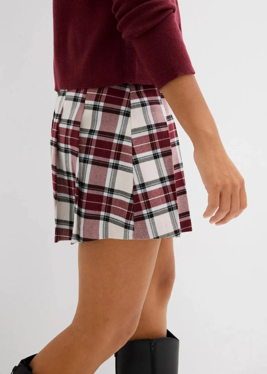 Hosenrock mit Karomuster Damen Hosen