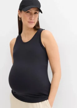 New 2-in-1 BH-Tanktop für die Schwangerschaft und Stillzeit aus Bio-Baumwolle Damen Umstandsmode