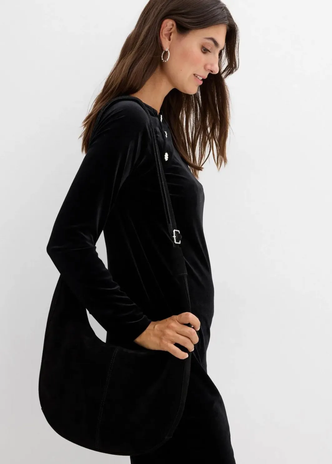 Sale 2-in-1 festliches Umstands- und Stillkleid aus weichem Samt Damen Bekleidung·Blazer|Umstandsmode