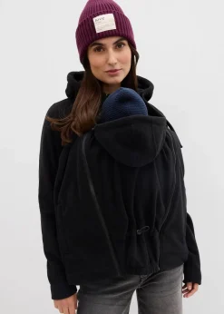 Damen bonprix Bekleidung·Blazer|Nachhaltigere Materialien|4-in-1 Fleecejacke mit Babyeinsatz und Vorder- und Rückentragefunktion