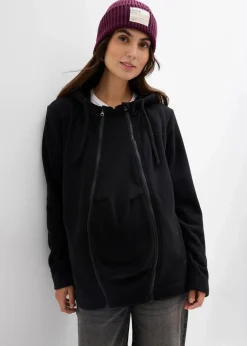 Damen bonprix Bekleidung·Blazer|Nachhaltigere Materialien|4-in-1 Fleecejacke mit Babyeinsatz und Vorder- und Rückentragefunktion