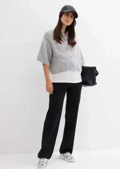 Damen bonprix Bekleidung·Blazer|Nachhaltigere Materialien|2-in-1 Jerseyhose für die Schwangerschaft und danach mit umklappbarem Bund