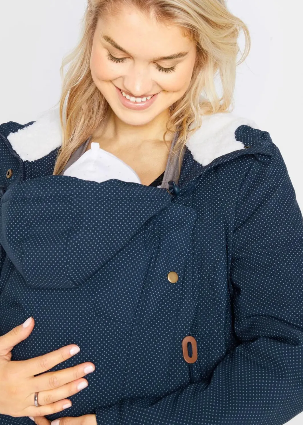Online 3-in-1 kuschelig gefütterte Umstands- und Tragejacke Damen Bekleidung·Blazer|Umstandsmode