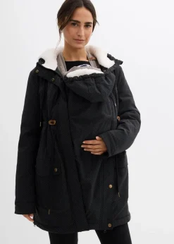 Damen bonprix Umstandsmode|Bekleidung·Blazer|3-in-1 kuschelig gefütterte Umstands- und Tragejacke