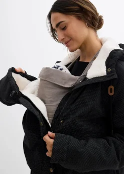 Damen bonprix Umstandsmode|Bekleidung·Blazer|3-in-1 kuschelig gefütterte Umstands- und Tragejacke