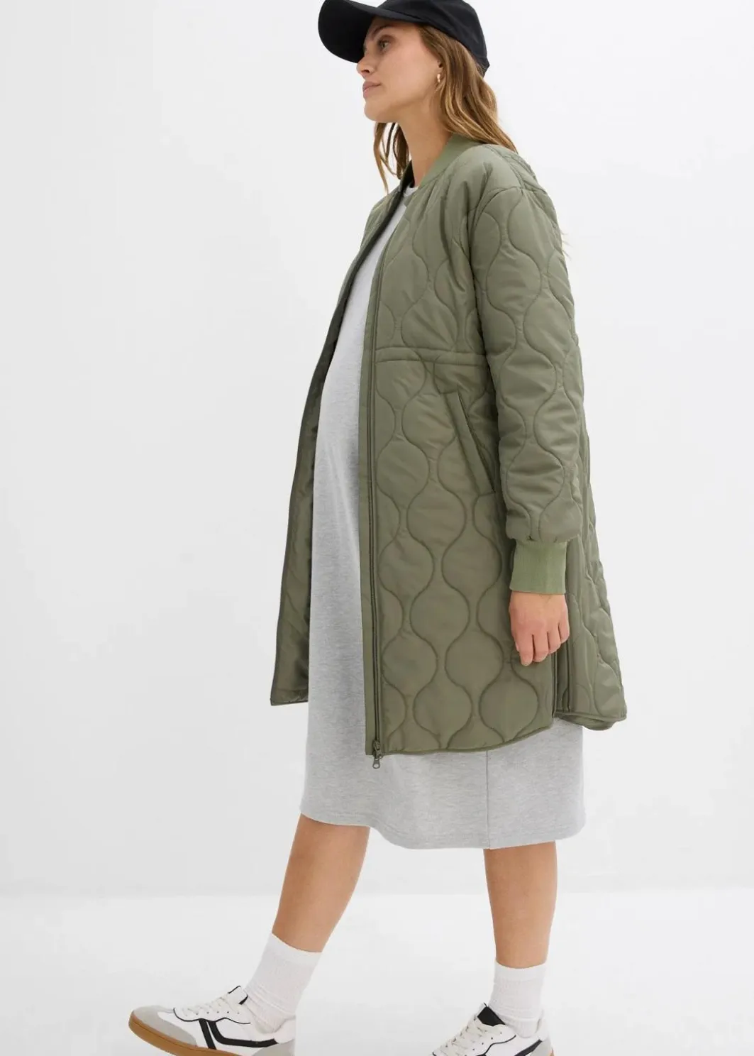 Damen bonprix Bekleidung·Blazer|Umstandsmode|3-in-1 leicht wattierter Umstands- und Tragemantel