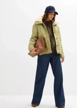 Damen bonprix Bekleidung·Blazer|Umstandsmode|3-in-1 Leichte Umstandsjacke mit Teddyfutter und Trageeinsatz