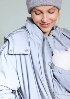 Hot 3-in-1 Reflektierende Umstandsjacke mit Trage- und Schwangerschaftseinsatz Damen Bekleidung·Blazer|Umstandsmode