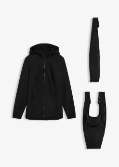 New 4-in-1 Softshelljacke mit Babyeinsatz zum vorne und hinten tragen Damen Bekleidung·Blazer|Umstandsmode