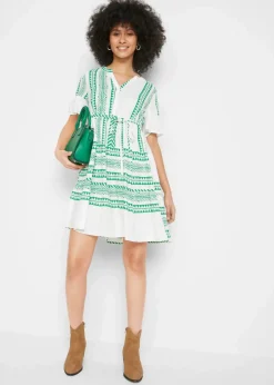 Best 2-in-1 Umstands- und Stillblusenkleid aus fließender Viskose Damen Bekleidung·Blazer|Umstandsmode