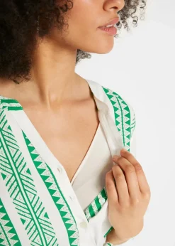 Best 2-in-1 Umstands- und Stillblusenkleid aus fließender Viskose Damen Bekleidung·Blazer|Umstandsmode