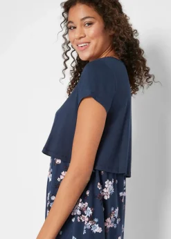 New 2-in-1 Umstands- und Stillkleid aus aus Viskose-Jersey Damen Bekleidung·Blazer|Umstandsmode