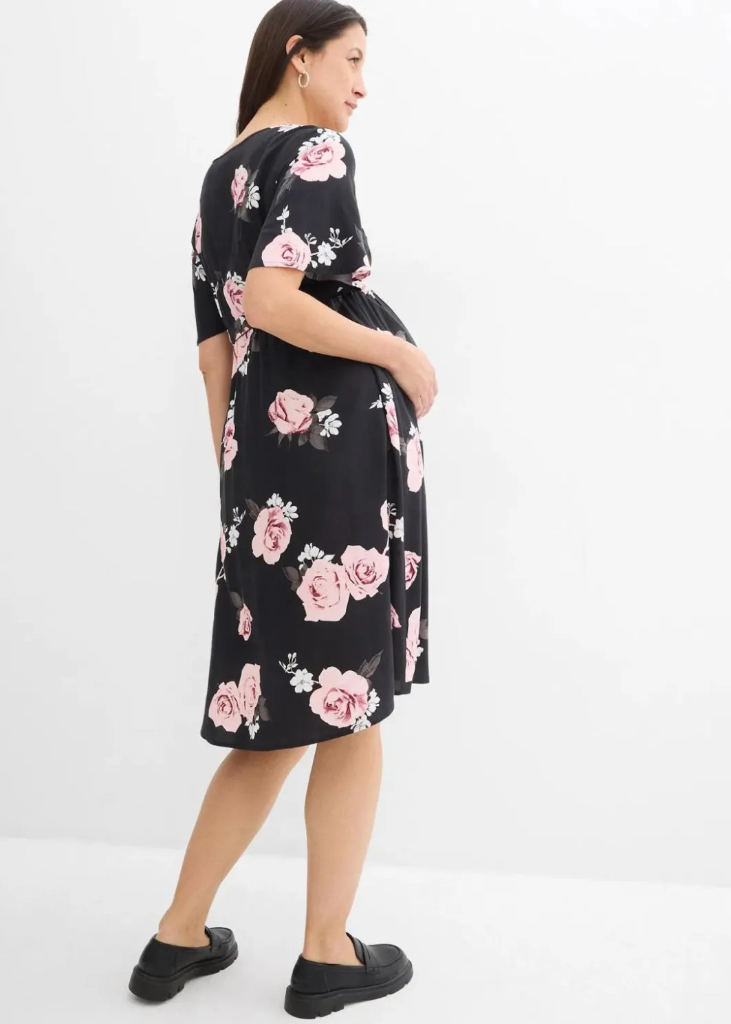 Sale 2-in-1 Umstands- und Stillkleid aus gewebter Viskose Damen Umstandsmode