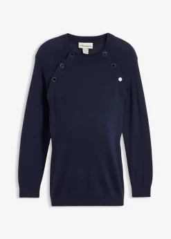 Damen bonprix Bekleidung·Blazer|Umstandsmode|2-in-1 Umstands- und Stillpullover aus reiner Bio-Baumwolle