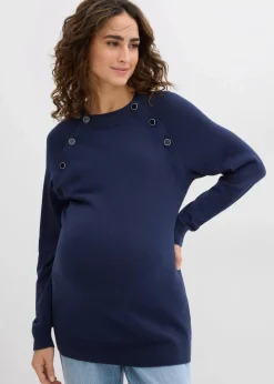 Damen bonprix Bekleidung·Blazer|Umstandsmode|2-in-1 Umstands- und Stillpullover aus reiner Bio-Baumwolle
