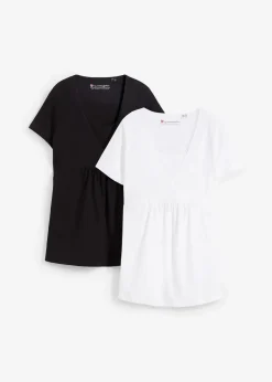 Sale 2-in-1 Umstands- und Stillshirts (2er Pack) Damen Umstandsmode|Nachhaltigere Materialien