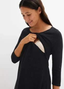 Damen bonprix Bekleidung·Blazer|Umstandsmode|2-in-1 Umstands- und Stillstrickkleid mit Glanzgarn