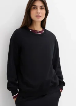 Damen bonprix Bekleidung·Blazer|Umstandsmode|2-in-1 Umstands- und Still-Sweatshirt aus reiner Bio-Baumwolle