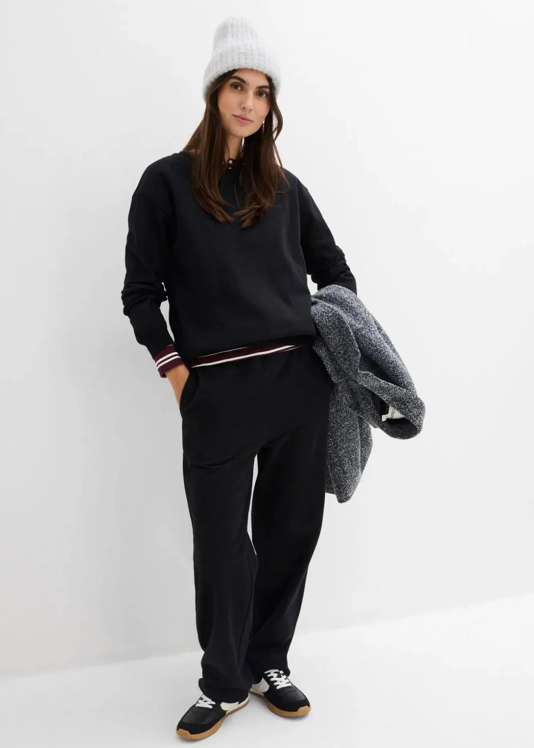 Damen bonprix Bekleidung·Blazer|Umstandsmode|2-in-1 Umstands- und Still-Sweatshirt aus reiner Bio-Baumwolle