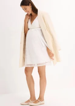 Damen bonprix Bekleidung·Blazer|Umstandsmode|2-in-1 Umstands-Hochzeitskleid aus Spitze mit Stillfunktion
