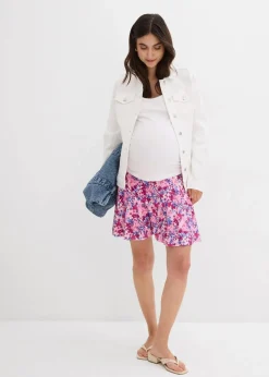 Damen bonprix Bekleidung·Blazer|Umstandsmode|2-in-1 Umstandshosenrock aus Jersey
